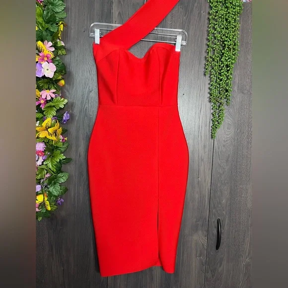navy blue dress for baby girl Asymmetrical Bodycon Dress – L'MOMO